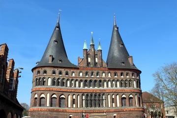 Holstentor in Lübeck, Germany