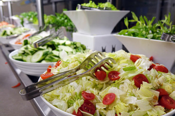 Vegetables on the buffet. assortment