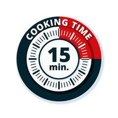 15 minutes cooking time illustration