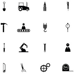 worker tool icon set - 210543382