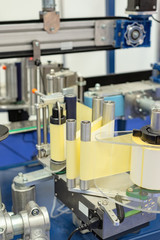 Automatic labeling machine.