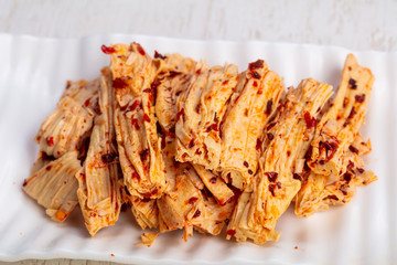 Tasty pickled asparagus