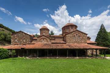 Obraz premium Medieval Vodoca Monastery Saint Leontius near town of Strumica, Republic of Macedonia 