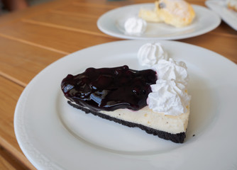 Blueberry Cheese cake Pie.