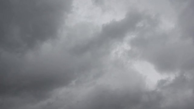 Gray sky with heavy rain clouds  - 4K UHD timelapse