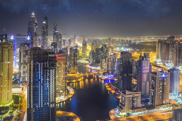 Fototapeta premium The beauty of marina just from the top