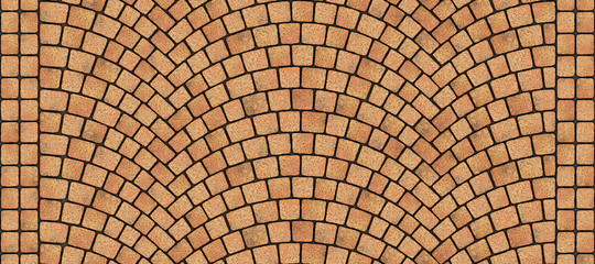 Road curved cobblestone texture 009