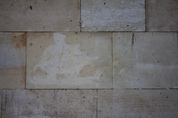 the texture of the building facade of Sandstone