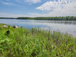 river in the summer. Russia. Karelia