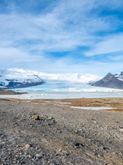 Fjallsarlon glacier in winter season, Iceland