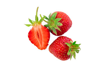 Strawberry isolated on white background