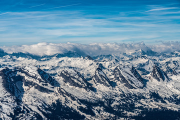 Fototapeta na wymiar Santis. Swiss alps panorama