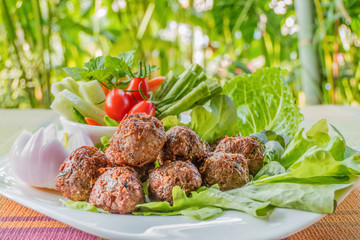 Deep fried spicy minced pork