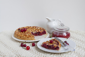 Homemade American Cherry Pie