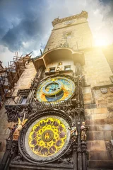 Tuinposter Prague astronomical clock © adisa