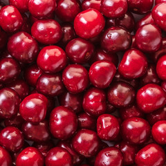 texture of fresh berries cherries