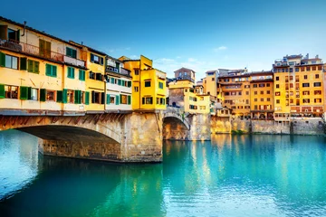 Fototapete Ponte Vecchio Blick auf Ponte Vecchio. Florenz, Italien