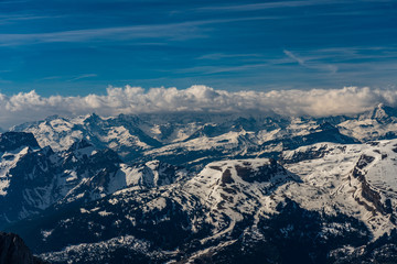 Fototapeta premium Santis. Swiss alps panorama