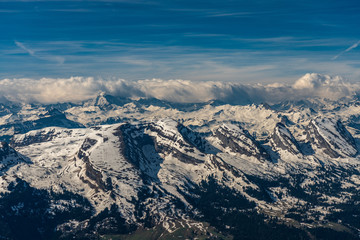 Fototapeta premium Santis. Swiss alps panorama