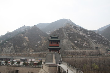 polluted view of great wall 