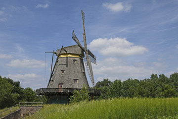 Fototapeta premium kappenwindmühle im hessenpark bei neu-anspach