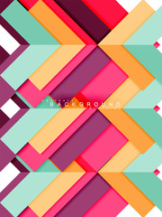 Multicolored abstract geometric shapes, geometry background for web banner