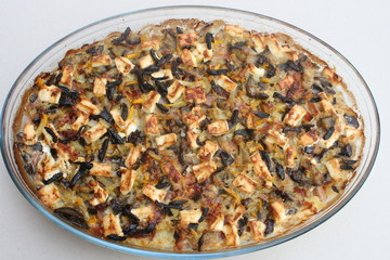 Kartoffelauflauf mit Schafskäse und Oliven