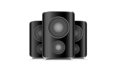 Obraz premium drei Lautsprecher