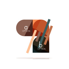 Minimal flat clean abstract option step infographic design element, geometric shapes - round squares, circles and lines layout with sample text