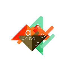 Triangle data visualization design, option infographic layout