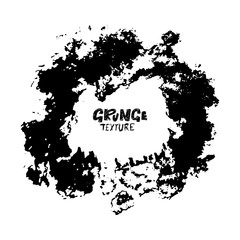 Ink vector dry brush stroke. Vector illustration. Grunge hand drawn watercolor texture. Space for text.