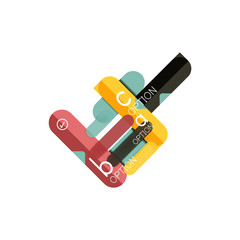 Abstract lines geometric infographic layoutAbstract lines geometric infographic layout, data visualization design, option step by step schedule, web box