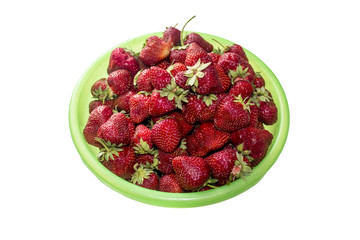 Strawberries in a plate.
