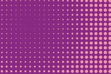 Halftone background. Digital gradient. Dotted pattern Pink color