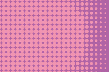 Halftone background. Digital gradient. Dotted pattern Pink color