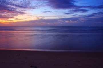 Sunrise at the sea view