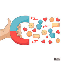 Magnet attracts likes, subscriptions, comments.