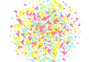Colored geometric pattern background, texture of triangles.