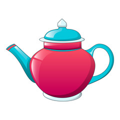 Traditional tea pot icon. Cartoon of traditional tea pot vector icon for web design isolated on white background