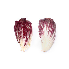 Fototapeta premium Radicchio Lettuce vegetable isolate on white background