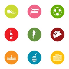 Euro manner icons set. Flat set of 9 euro manner vector icons for web isolated on white background