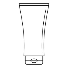 Uv tube cream icon. Outline illustration of uv tube cream vector icon for web design isolated on white background