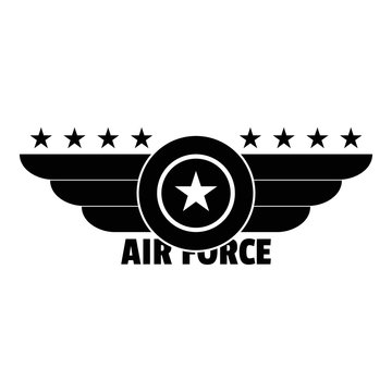 Air force logo. Simple illustration of air force vector logo for web design isolated on white background