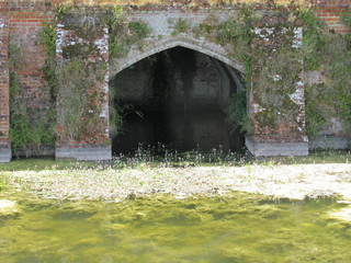 Water in an old moat