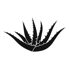 Aloe plant icon. Simple illustration of aloe plant vector icon for web design isolated on white background