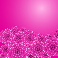 Beautiful purple rose flower background. EPS10 vector.