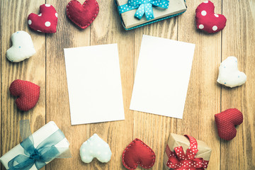 Blank paper for writing message