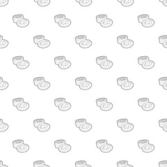 Coffee beans pattern vector seamless repeating for any web design