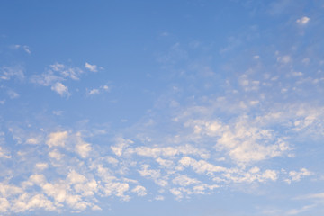 Colorful cloudy with clear sky background 