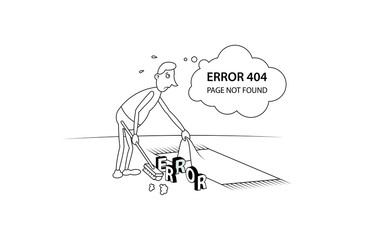 Error 404 - Funny Cartoon - EN